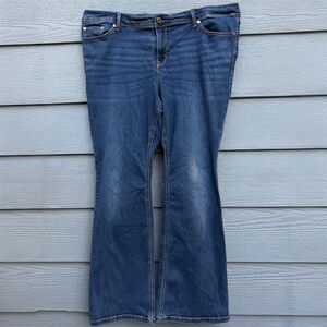 Torrid 20R Luxe Slim Boot Women Blue Denim Super Stretch Plus Size Jeans Pants